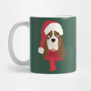 Basset Hound Christmas Dog Mug